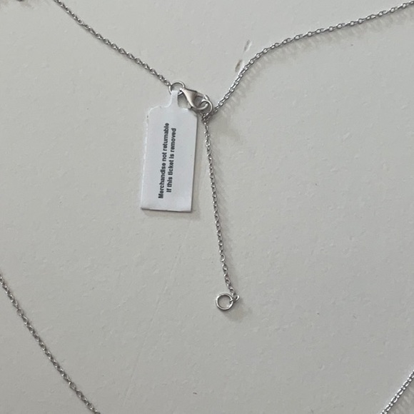 Sterling silver cubic zirconia necklace - Picture 3 of 3